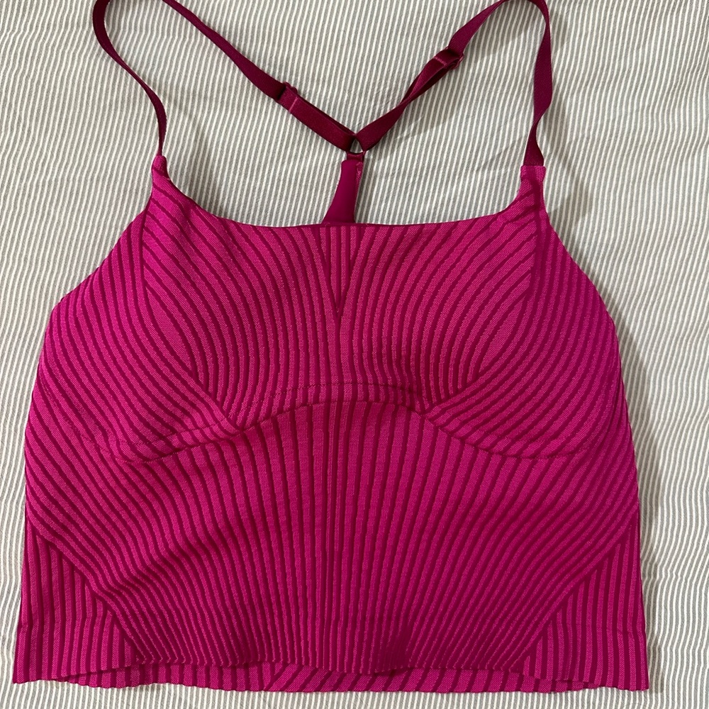 LULULEMON strappy seamless yoga shelf tank top